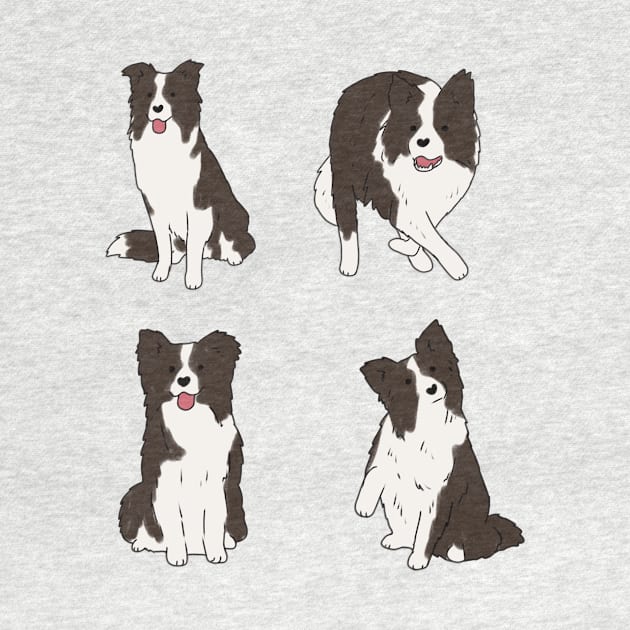 border collie pack by Mayarart